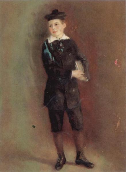 Pierre Renoir The Schoolboy(Andre Berard) Sweden oil painting art